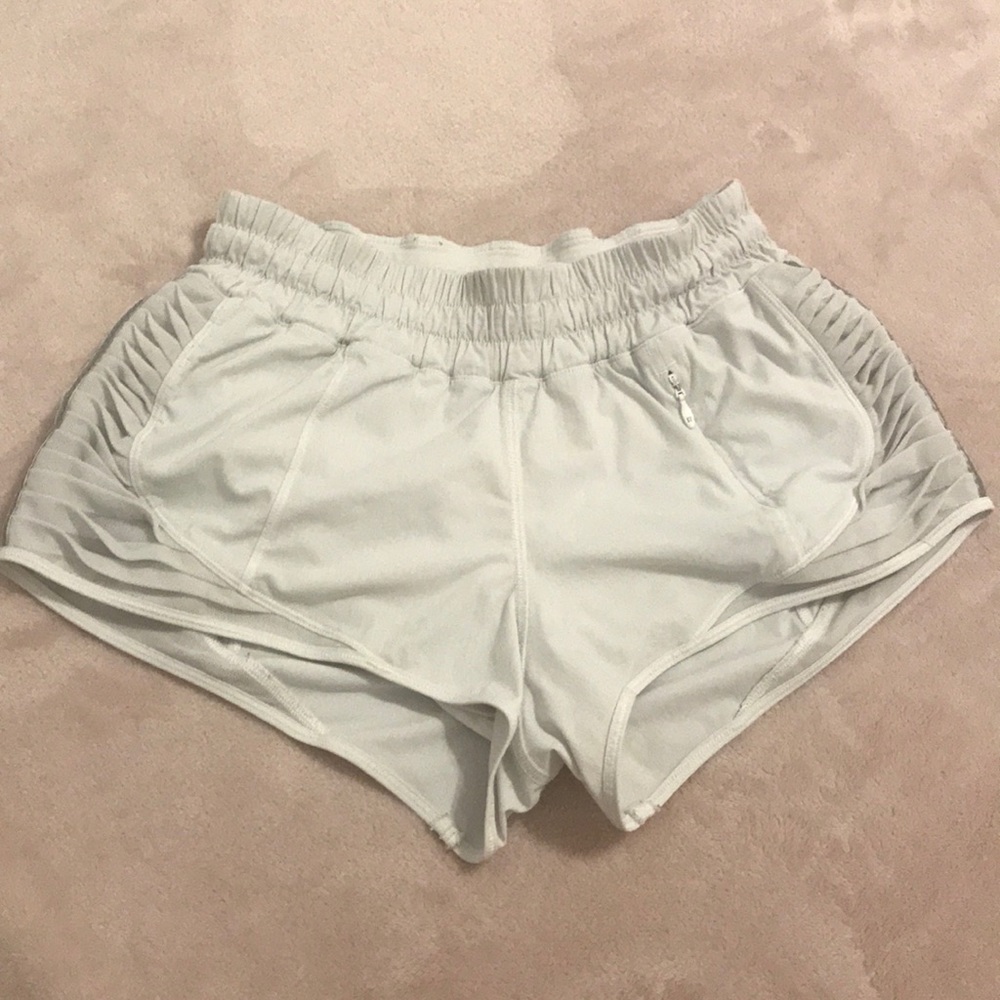 White Lululemon Hotty Hot shorts (2.5” inseam)